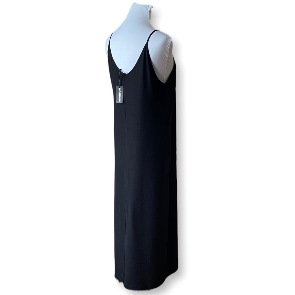 Monrow Slip Dress Maxi Back Slit Spaghetti Strap - Picture 13 of 15